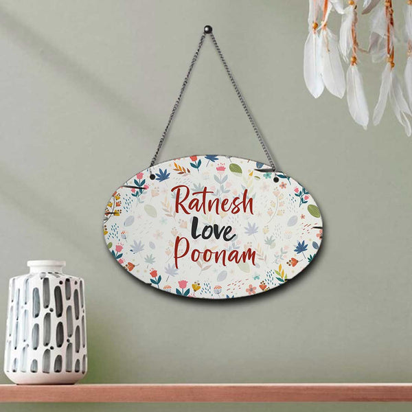 Couples Personalised Wall Hanging - Uncommongifts.in